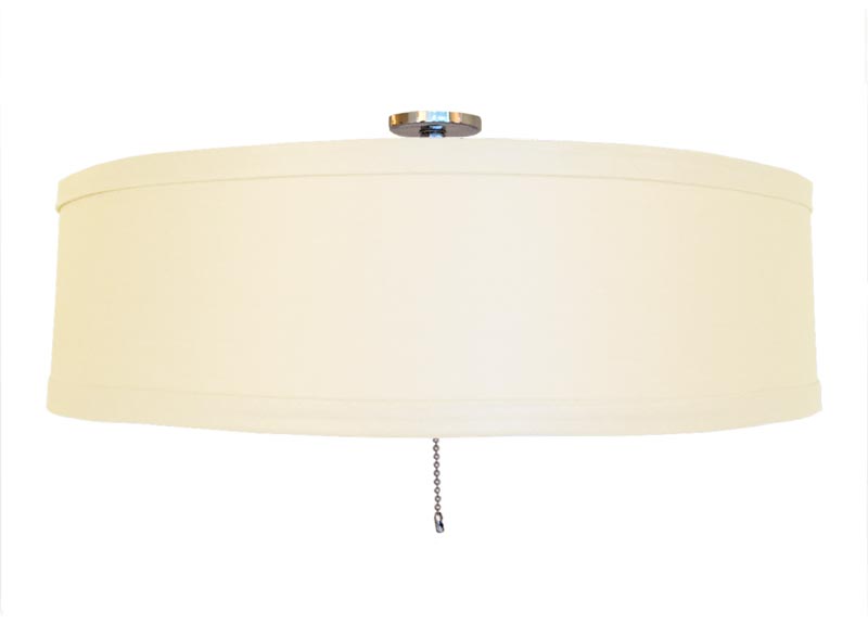 Magnetic Attaching Linen Drum Shade For, How To Attach A Pendant Light Shade